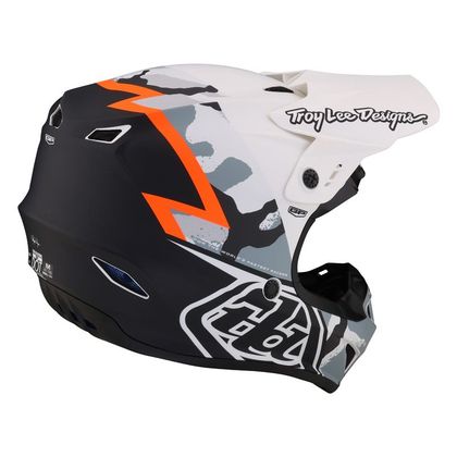 Casco de motocross TroyLee design GP VOLT 2024 - Blanco / Negro