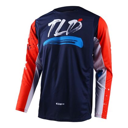 Camiseta de motocross TroyLee design GP PRO PARTICAL 2023 - Azul / Naranja Ref : TRL0963 