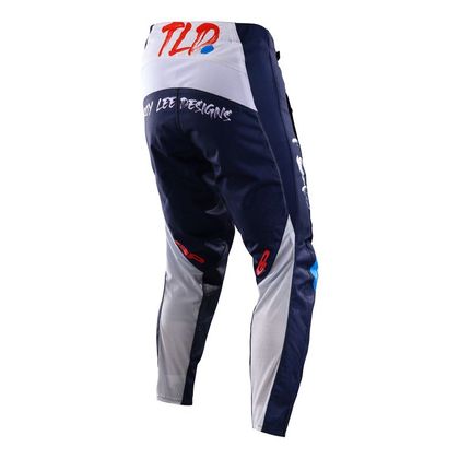 Pantalón de motocross TroyLee design GP PRO AIR PARTICAL 2023 - Azul / Naranja