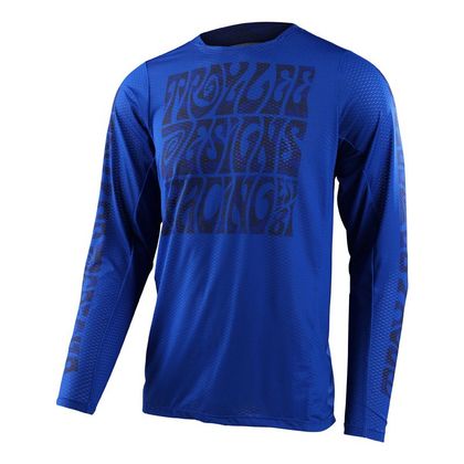 Camiseta de motocross TroyLee design GP PRO AIR MANIC MONDAY YOUTH - Azul / Blanco Ref : TRL0970 