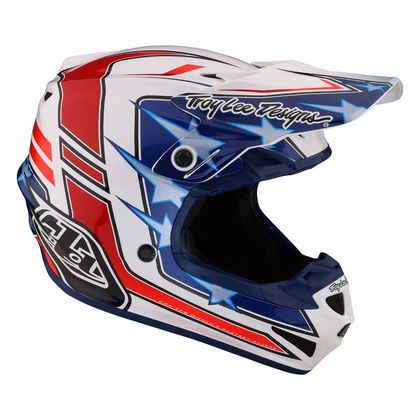 Troy Lee Designs Casque Motocross Enfant SE4 Carb bleu