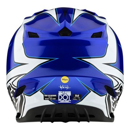 Casco de motocross TroyLee design SE4 POLYACRYLITE MATRIX MIPS 2024 - Azul