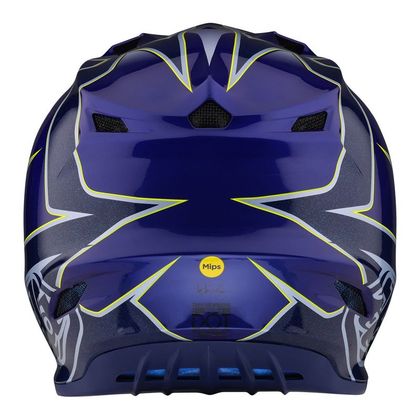 Casque cross TroyLee design SE4 POLYACRYLITE MATRIX MIPS YOUTH - Bleu