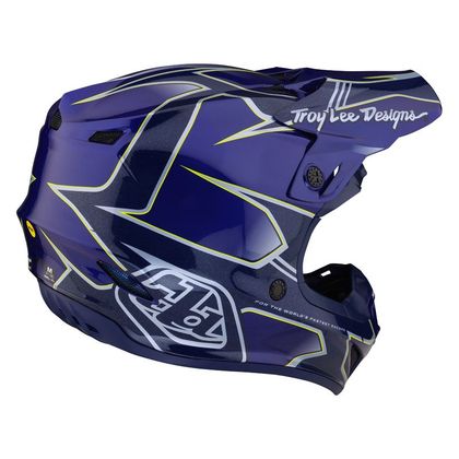 Casque cross TroyLee design SE4 POLYACRYLITE MATRIX MIPS YOUTH - Bleu