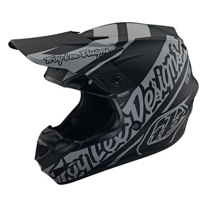 Casco de motocross TroyLee design GP SLICE 2024 - Negro / Gris Ref : TRL0871 