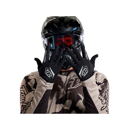 Gants cross TroyLee design AIR MONO 2025 - Noir