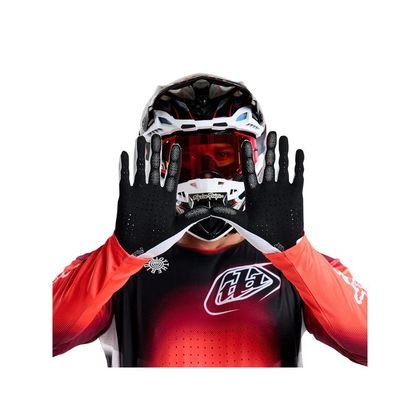 Gants cross TroyLee design AIR MONO 2025 - Blanc