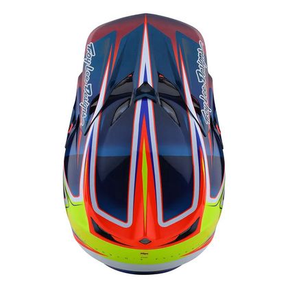 Casco de motocross TroyLee design SE5 ECE CARBON LINES 2023 - Azul