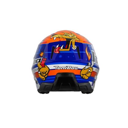 Casque trial Hebo T-BOU 36 2025 - Bleu / Orange