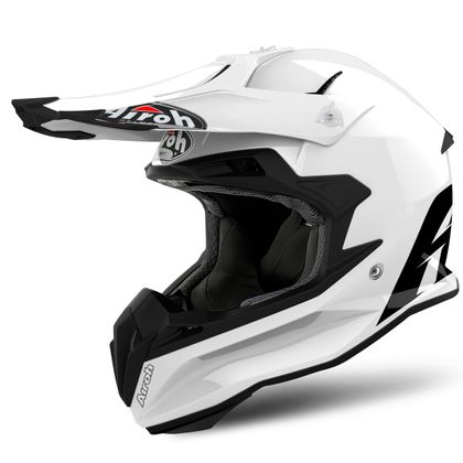 Casco de motocross Airoh TERMINATOR OPEN VISION COLOR WHITE GLOSS 2020 Ref : AR0853 
