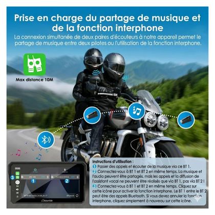 Ecran connecté Carpuride W602S Pro - Carplay®/Android Auto™ - 6 pouces Universel