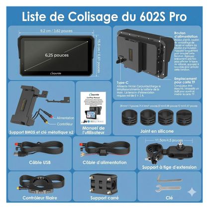 Ecran connecté Carpuride W602S Pro - Carplay®/Android Auto™ - 6 pouces Universel