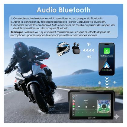 Ecran connecté Carpuride W702Plus - Carplay®/Android Auto™ - 7 pouces Universel