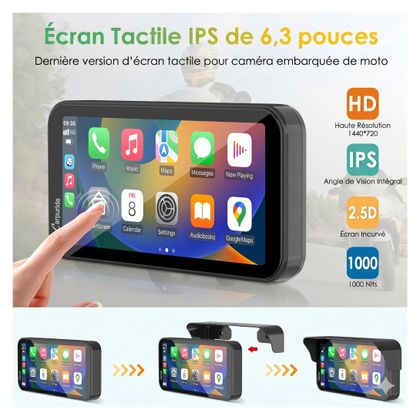 Ecran connecté Carpuride W603D+TPMS - Carplay®/Android Auto™ - 6 pouces Universel