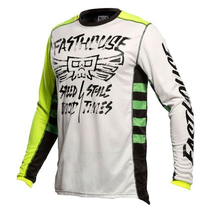 Maillot cross FASTHOUSE GRINDHOUSE TRIBE WHITE HIGH VIZ 2021 Ref : FAS0086 