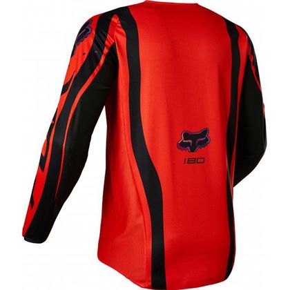 Camiseta de motocross Fox 180 VENZ - FLUO RED 2023 - Rojo / Negro