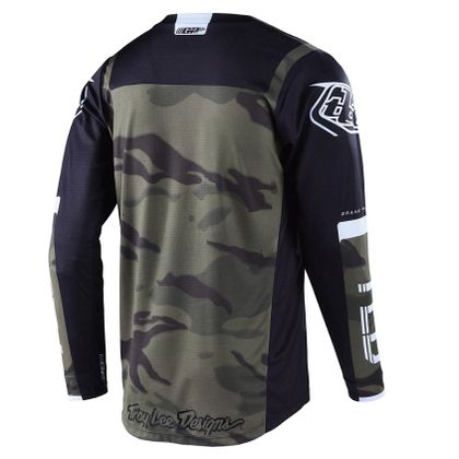 Camiseta de motocross TroyLee design GP BRAZEN CAMO ARMY GREEN 2022