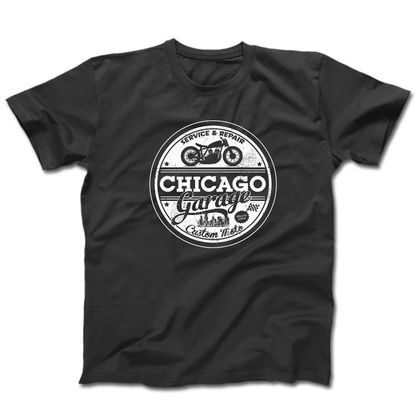 T-Shirt manches courtes Harisson CHICAGO - Noir