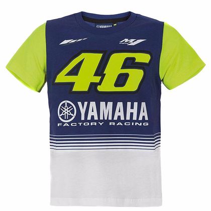 T-Shirt manches courtes VR 46 TEE SHIRT YAMAHA VR46 JUNIOR RACING BLUE Ref : VR0398 