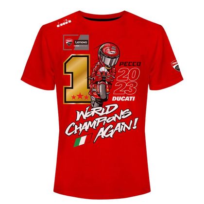 Camiseta de manga corta Ducati BAGNAIA - Rojo Ref : DUC0051 