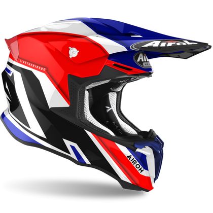 Casco de motocross Airoh TWIST 2.0 - SHAKEN 2023 - Azul / Blanco