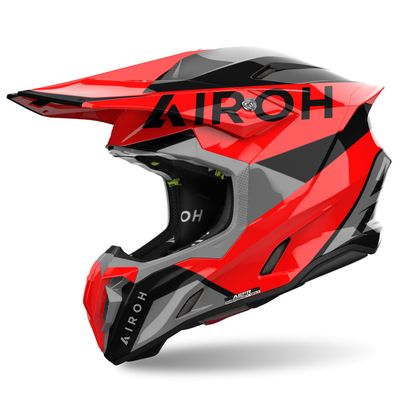 Casco de motocross Airoh TWIST 3 - KING 2024 - Rojo Ref : AR1372 