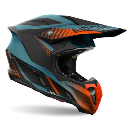 Casco de motocross Airoh TWIST 3 - SHARD 2024 - Naranja