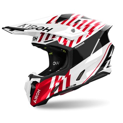 Casco de motocross Airoh TWIST 3 - THUNDER 2024 - Rojo Ref : AR1369 