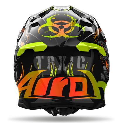 Casco de motocross Airoh TWIST 3 - TOXIC 2024 - Negro / Amarillo