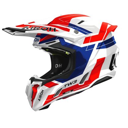 Airoh TWIST 3 - DYNASTY 2026 Cross-Helm - Blau / Rot Ref : AR1535 