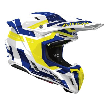 Casque cross Airoh TWIST 3 - DYNASTY 2026 - Bleu / Jaune