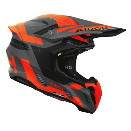 Casque cross Airoh TWIST 3 - DYNASTY 2026 - Orange / Noir