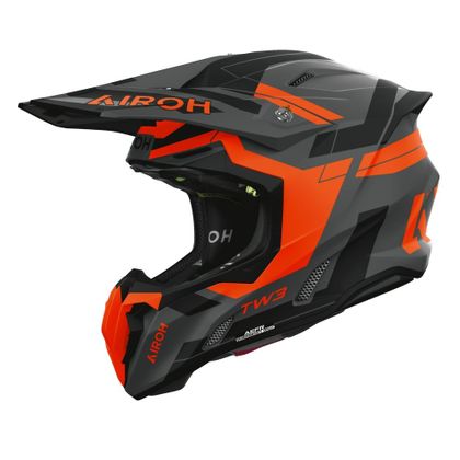Casque cross Airoh TWIST 3 - DYNASTY 2026 - Orange / Noir Ref : AR1535-C49838 