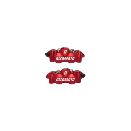 Accossato 108mm forged one-piece radial with ceramic inserts Universal Brake calipers - Red