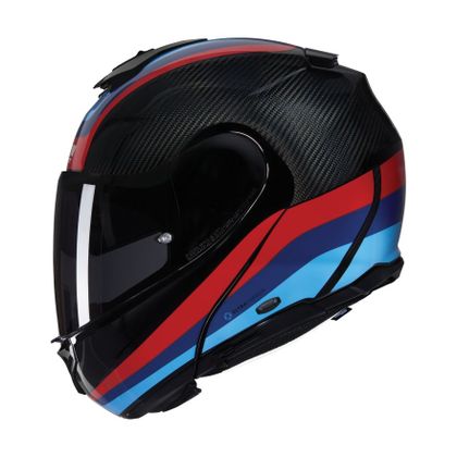 Casque modulable Nolan X-1005 - ULTRA CARBON - GRAN TOUR - Carbone / Bleu