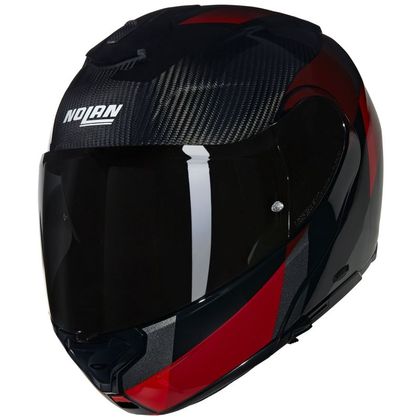 Nolan X-1005 - ULTRA CARBON - SPORTIVO Modularer Kopfhörer - Carbon / Rot Ref : NL1609 