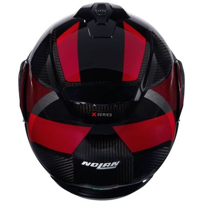 Nolan X-1005 - ULTRA CARBON - SPORTIVO Modularer Kopfhörer - Carbon / Rot