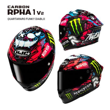 Casque intégral HJC RPHA 1 V2 - FUNKY DIABLO - Multicolore