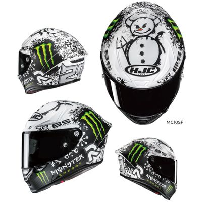 Casque intégral HJC RPHA 1 V2 - SNOW DIABLO - Gris / Blanc