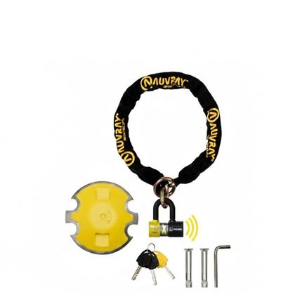 Antivol Auvray Pack CHAINE XTREM mini Alert LASSO 120 SRA + POINT FIXE SECURITE TWIN D.14 Universel Ref : AUV0081 / PACK_C2NHP 