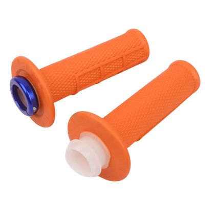 UP Design HOLESHOT MX UP LOCK-ON 22/24 Handgrepen Universeel - Oranje