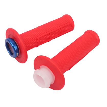UP Design HOLESHOT MX UP LOCK-ON 22/24 Stuurhandvatten Universeel - Rood Ref: UPD0526 / UPLO1289R 