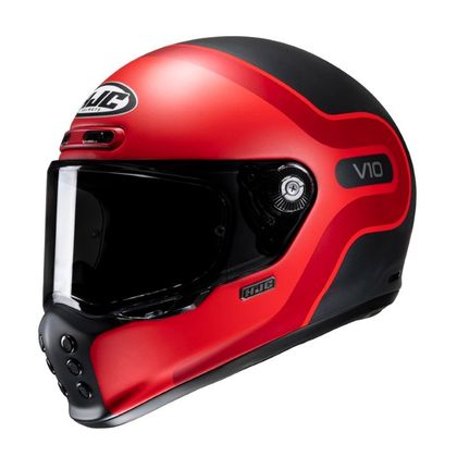 Casque intégral Hjc V10 - GRAPE - Rouge / Noir