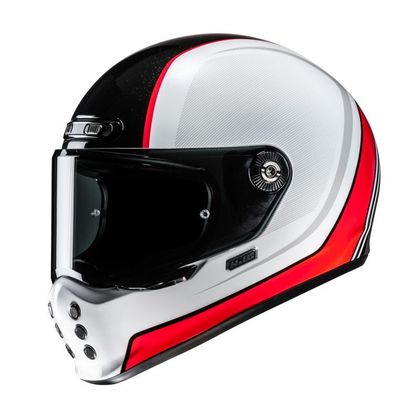 Casque intégral HJC V10 - HODU - Blanc / Rouge Ref : HJ1393 