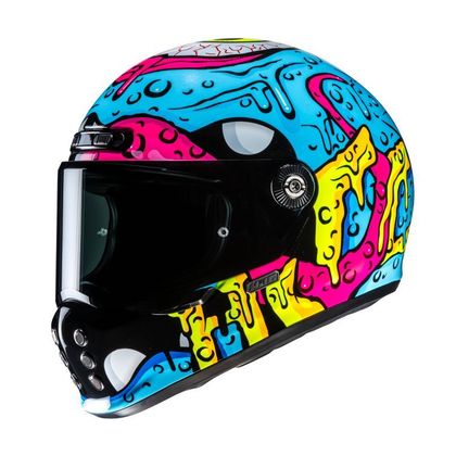 Hjc V10 - SQUEEZE Full-face helmet - Blue / Black Ref : HJ1394 