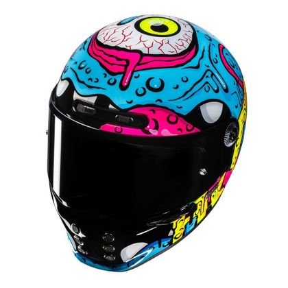 Hjc V10 - SQUEEZE Full-face helmet - Blue / Black