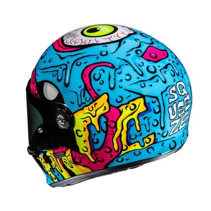Hjc V10 - SQUEEZE Full-face helmet - Blue / Black