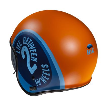 Hjc V30 - HARVEY Helm - Blauw / Oranje