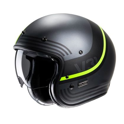 Casque jet Hjc V31 - BYRON - Gris / Jaune