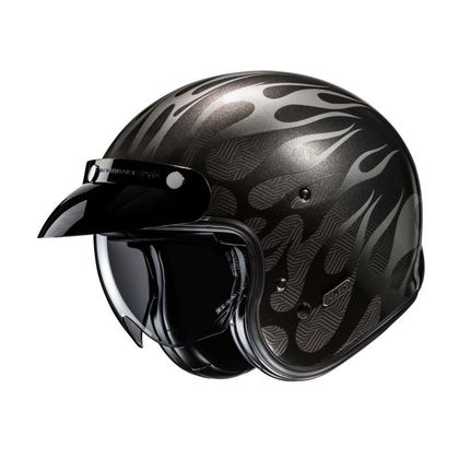 Hjc V31 - FIRO Jethelm - Zwart / Grijs